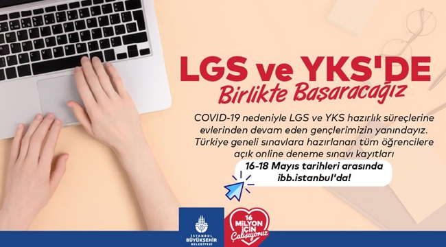 İBB'den Öğrencilere LGS-YKS Sınav Desteği