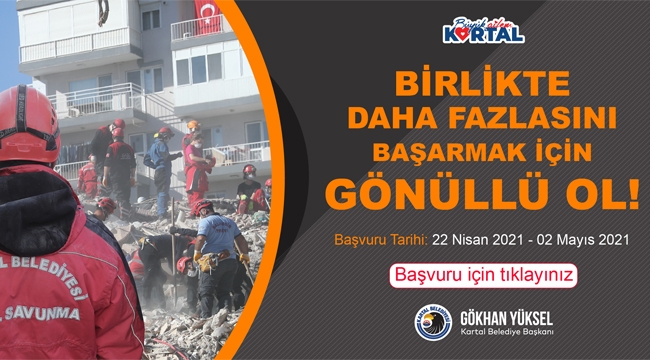 Kartal Belediyesi Afet Gönüllülerini Oluşturuyor