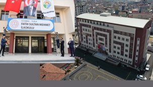 Tuzla'da Bir Okulun Tabelası Asıldı, Bir Okulun Da Temeli Atıldı