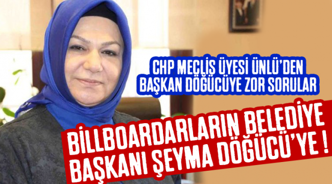 Sancaktepe Belediye Başkanı Döğücü'ye, CHP meclis üyesi Ünlü'den Zor Sorular! 