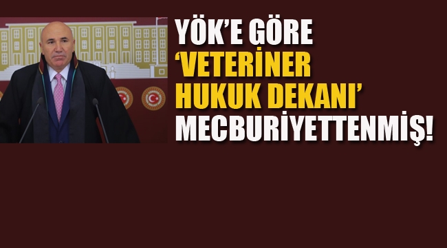 YÖK'e Göre "Veteriner Hukuk Dekanı" Mecburiyettenmış! 