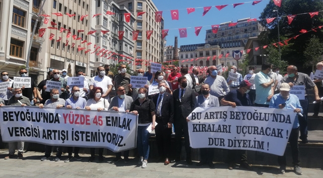 Beyoğlu Halkı Belediye'nin Yüzde 45 Emlak Vergi Artışına İtiraz Etti
