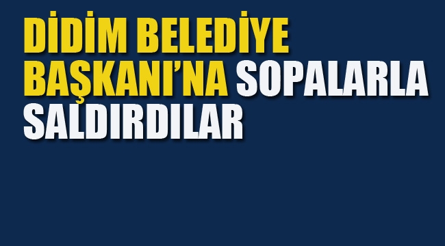 Didim Belediye Başkanı Deniz Atabay'a Beyzbol Sopaları İle Saldırdılar