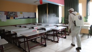 Kartal Belediyesi Yüz Yüze Eğitim Öncesi Okulları Dezenfekte Ediyor