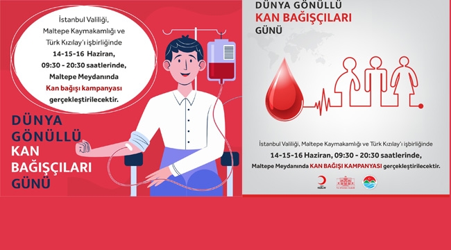 Maltepe Meydanında Kan Bağışı Kampanyası