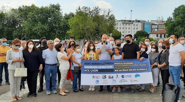  İstanbul ve İlçe "Kent Konseyleri"nden "Marmara Denizi İçin Acil Çağrı"