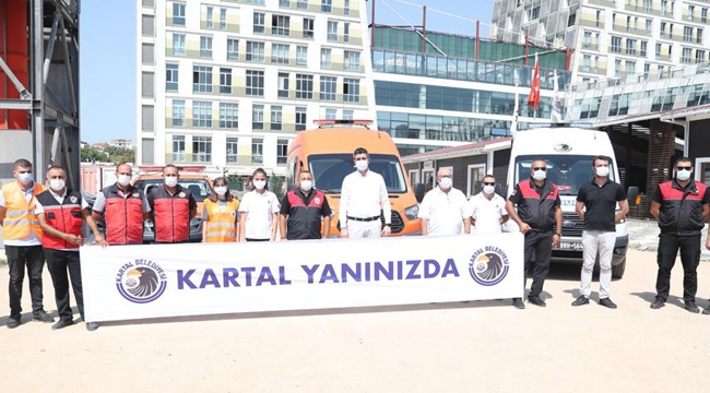 Kartal Belediyesi'nden Manavgat'taki Yangına Destek