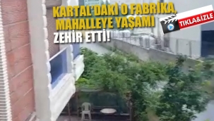 Kartal'da ki O Fabrika, Mahalleye Yaşamı Zehir Etti!