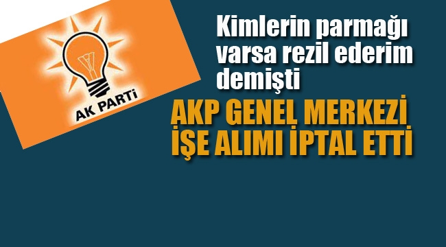 Tatvan Belediyesi'ne Usulsüz Eleman Alımını, AKP Genel Merkezi İptal Etti