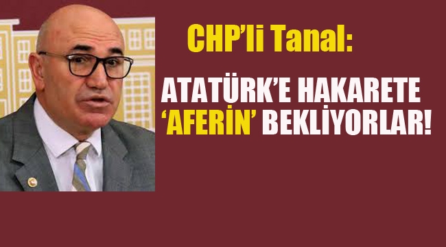 CHP'li Tanal "Atatürk'e Hakarete 'Aferin' Bekliyorlar!
