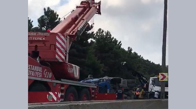 Kartal, Sancaktepe TEM Bağlantı Yolunda Zincirleme Kaza