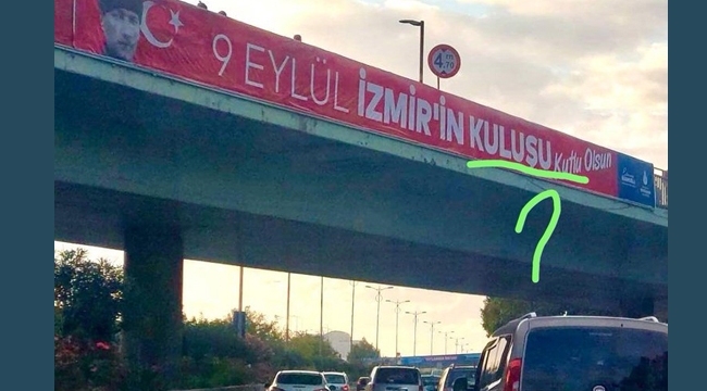 İBB'nin İzmir'i Kutlama Pankartı'nda Tepki Çeken Hata!