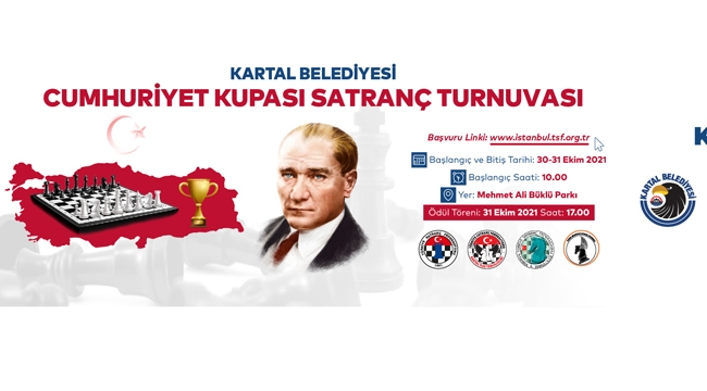 Kartal Belediyesi'nden "Cumhuriyet Kupası Satranç Turnuvası"