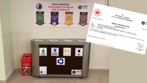 Kartal Belediyesi'ne Sıfır Atık Belgesi
