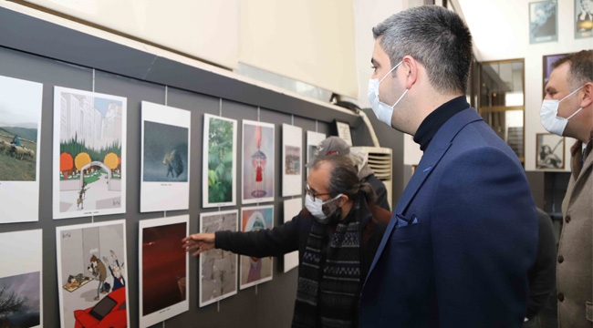 Hasat Sanat Atölyesi 'Yıl Sonu Karma Sergisi' Kartal'da açıldı