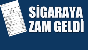 Sigaraya Zam Geldi!