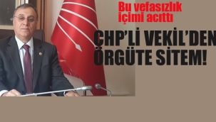 CHP'li Vekil'den Örgüte Sitem! Bu Vefasızlık İçimi Acıttı