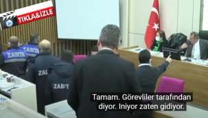 Tanju Özcan, Meclis Üyesini Zabıta Marifetiyle Dışarı Çıkarttı