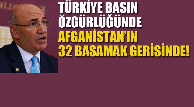 Türkiye Basın Özgürlüğü'nde Afganistan'ın 32 Basamak Gerisinde!