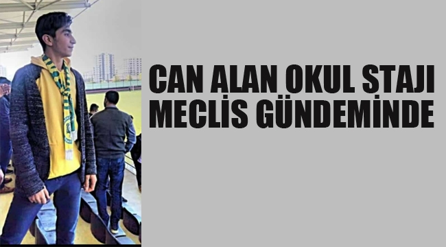 Can Alan Okul Stajı Meclis Gündeminde