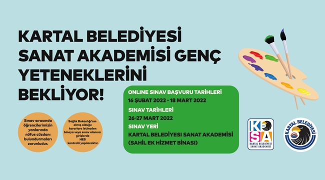 Kartal Belediyesi Sanat Akademisi Genç Yetenekleri Bekliyor