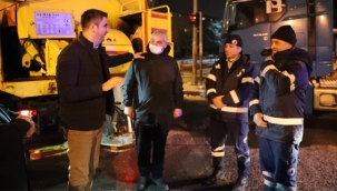 Gökhan Yüksel'den Karla Mücadele Ekiplerine Ziyaret