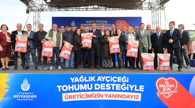 	İBB, Yağlık Ayçiçek Tohumu Dağıtımını Silivri'den Başlattı! 