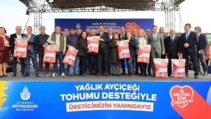 	İBB, Yağlık Ayçiçek Tohumu Dağıtımını Silivri'den Başlattı! 