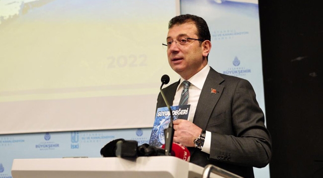 İmamoğlu "Suyu Siyasi Malzeme Yaparsak İstanbul'a İhanet Etmiş Oluruz"