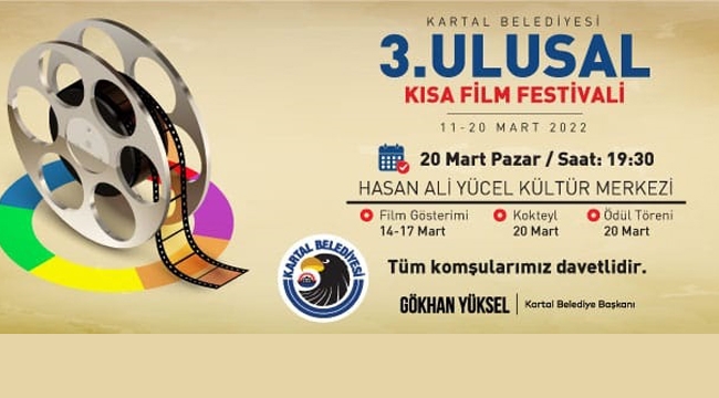 Kartal Belediyesi 3. Ulusal Kısa Film Festivali Başlıyor