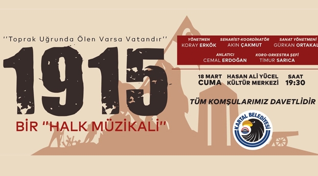 Kartal Belediyesi, Çanakkale Zaferi'nin 107. Yıl Dönümünde Bir dizi Etkinlik Düzenliyor 