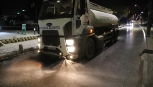 Kartal Belediyesi Karla Mücadele Çalışmalarını Sürdürüyor