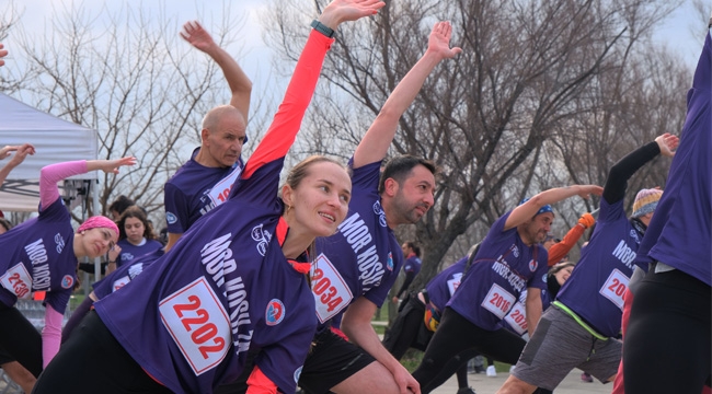 Maltepe'de 'Mor Gün'e 'Mor Koşu'