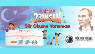 Kartal Belediyesi'nden 23 Nisan'a Özel Ödüllü Resim ve Şiir Yarışması 