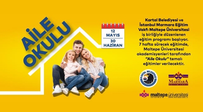 Kartal Belediyesi "Aile Okulu" Eğitim Semineri Düzenliyor