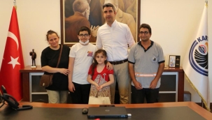 Başkan Yüksel, LGS Birincisini Makamında Ağırladı