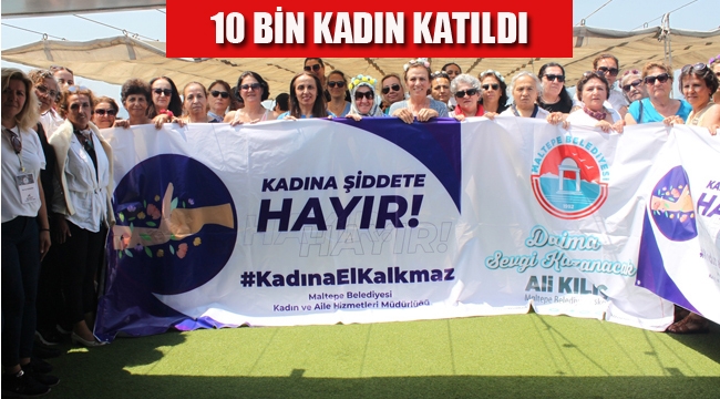 Mavi Sularda "Kadına Şiddete Hayır" Dediler