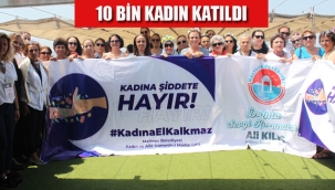 Mavi Sularda "Kadına Şiddete Hayır" Dediler