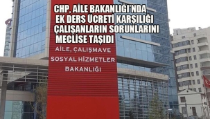 CHP, Aile Bakanlığı'nda Ek Ders Ücreti Karşılığı Çalışanların Sorunlarını Meclise Taşıdı