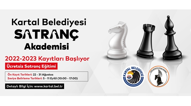 Kartal Belediyesi Satranç Akademisi Kayıtları Başlıyor