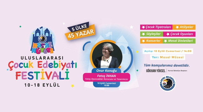 Uluslararası Çocuk Edebiyatı Festivali Kartal'da Başlıyor