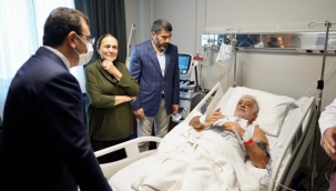 İmamoğlu, Binali Yıldırım ve Maden İşçilerini Hasta Yataklarında Ziyaret Etti