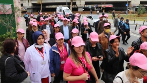 Kartal Belediyesi'nden Meme Kanseri Farkındalık Yürüyüşü
