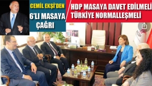Cemil Ekşi'den 6'lı Masaya Çağrı "HDP Masaya Davet Edilmeli"
