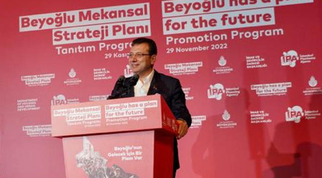 İmamoğlu "Hiç Kimse Beyoğlu İle Yapboz Tahtası Gibi Oynayamayacak"