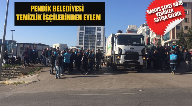 Pendik Belediyesi, Temizlik İşçilerinden İş Bırakma Eylemi