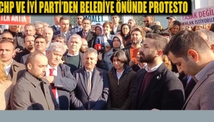 CHP ve İyi Parti, Tuzla Belediyesi Önünde Skandal Olayı Protesto Etti