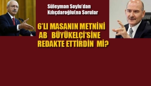 İç İşleri Bakanı Soylu'dan Kılıçdaroğlu'na Sorular