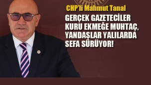 CHPli Tanal "Gerçek Gazeteciler Kuru Ekmeğe Muhtaç, Yandaşlar Yalılarda Sefa Sürüyor!"