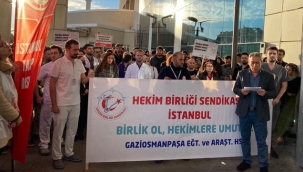 Gaziosmanpaşa Eğitim Araştırma Hastanesi'nde, Hekimlerden İş Bırakma Eylemi 